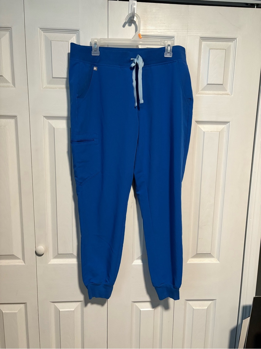 Figs Zamora Joggers Scrub Pants Royal Blue 5 Pocket Cargo